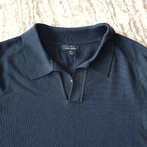 Daniel Hechter Men's Open Collar Knit Polo Shirt NEW Size Large